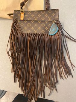 Vintage Boho Louis Vuitton Fringe Crossbody Bag Purse