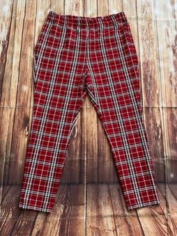 SheIn Curve Womens Pull-On Red Plaid Pants Size 2XL - $12 (53% Off Retail)  - From Yarail