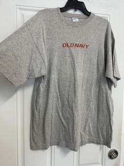 Old Navy Mens Size 2X Gray Vintage T Shirt Short Sleeve