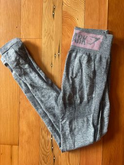 Gymshark Flex Highwaisted Leggings Charcoal Marl/Dusty Pink Size  Extra-Small Gray - $30 (40% Off Retail) - From LIV