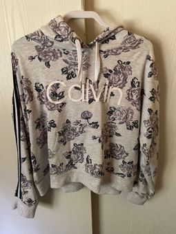calvin klein floral hoodie