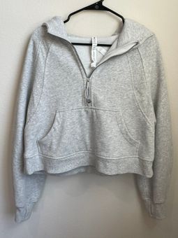 Lululemon Scuba Oversized 1/2 Zip Hoodie Heathered Core Ultra Grey