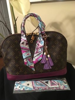 Louis Vuitton, Bags, Custom Purple Louis Vuitton Alma Bag