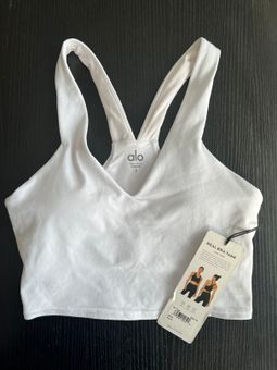 Alo Yoga, Real Bra Tank - White