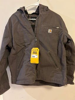 Carhartt® Women's Loose Fit Washed Duck Sherpa Lined Hooded Jacket