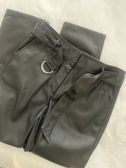 Loft Black Leather Pants Size 6 - $23 - From Chloe