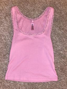 SKIMS Bubble Gum Lace Pointelle Sleeveless Tank Size XS - $29 (39% Off  Retail) - From Jennifer