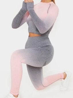 Grey Marl Ombre Seamless Gym Leggings