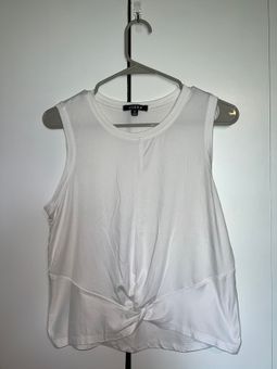 Zobha Workout Tank w/ Twist in Front White Size M - $14 - From McKenzie