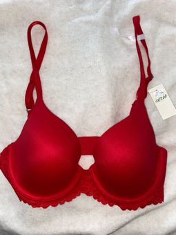 Aerie Real Sunnie Full Coverage Lightly Lined Blossom Lace Bra Red Size M -  $15 (44% Off Retail) New With Tags - From Elya