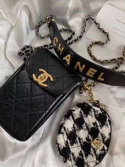 New CHANEL VIP Gift Phone Bag/Pouch and small coin tweed purse