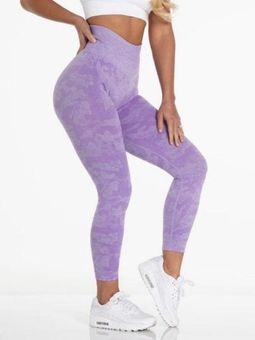 NVGTN Lilac Camo Seamless Leggings! Purple Size M - $44 - From JAST