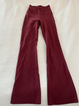 Lululemon Red Merlot Groove Super High-Rise Flared Pant Size 2 - $53 (45%  Off Retail) - From Brooke