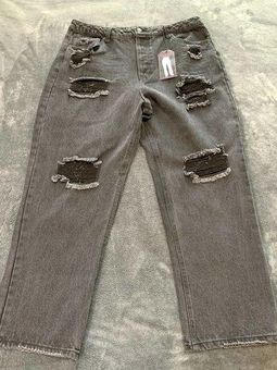 NOBO No Boundaries Juniors Super High Rise Straight Jeans sz 1 NWT