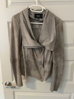 BNCI by Blanc Noir Drape front jacket Gray Size M 20 86 Off