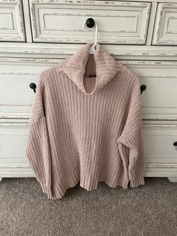 aerie, Sweaters, Aerie Oversized Chenille Turtleneck Sweater Cream Size  Xs
