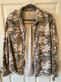 Hollister Camo Jacket Green Size M 