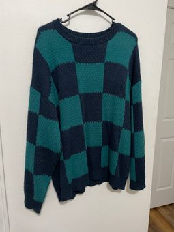 Target Checkered Sweater Green Size L - $17 (43% Off Retail) - From Kyla