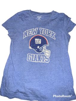 N Y Giants Logo - White on Blue Women's T-Shirt