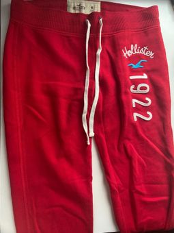 Hollister Red Wide Leg Sweatpants Size M - $12 (65% Off Retail) - From amber