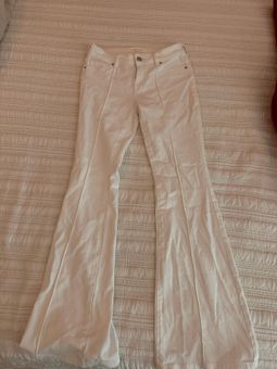 PacSun White Seam Low Rise Flare Jeans