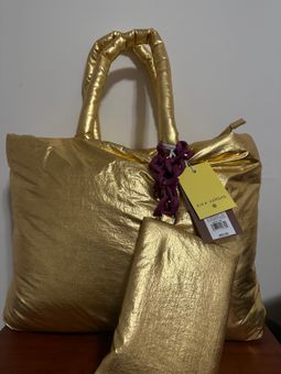 Kika Vargas Gold Puffy Handbag - $25 (50% Off Retail) New With Tags - From  Lesley