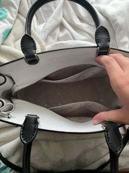 Kate Spade Staci Nimbus Grey Colorblock Medium Leather Crossbody Satchel Handbag