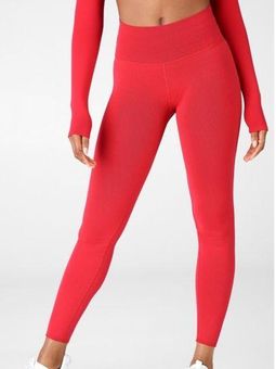 Fabletics SculptKnit® High-Waisted Legging in red Size L - $17