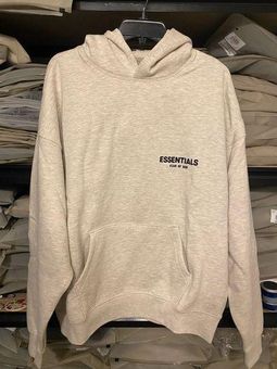 Essentials Fear of God - Light Oatmeal Hoodie