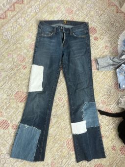 DIY patchwork jeans 