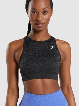 Gymshark Adapt Animal Seamless Sports Bra - Black