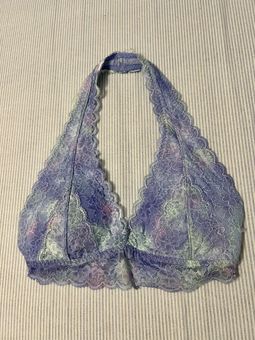 Gilly Hicks by Hollister Everything Lace Halter Bralette Purple