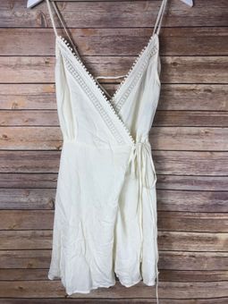 Lulus White Wrap Dress Size M - $18 (70 ...