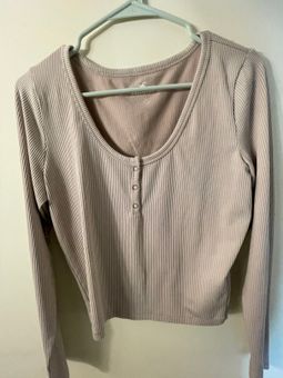 Hollister Henley Long Sleeve Purple Size L - $19 (34% Off Retail) - From  Deeva