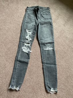 American eagle grey ripped jeans