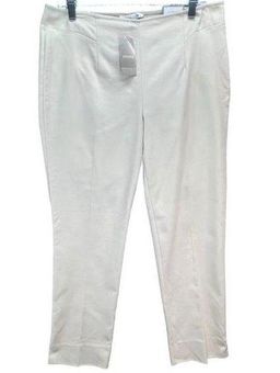 Chico's Womens The Ultimate Fit Ankle Pants Size M Beige Smooth