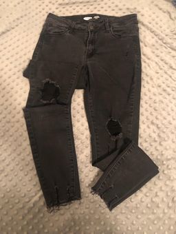 Old navy black ripped on sale jeans