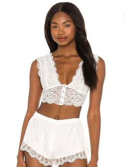 Free People Heartbreaker Lace Brami White Size M - $35 (27% Off Retail) New  With Tags - From E