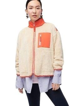 J crew sales colorblock sherpa