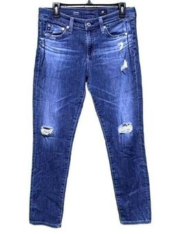 AG Adriano Goldschmied The Beau Slouchy Skinny Jeans Distressed