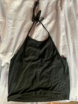 brandy melville black halter top