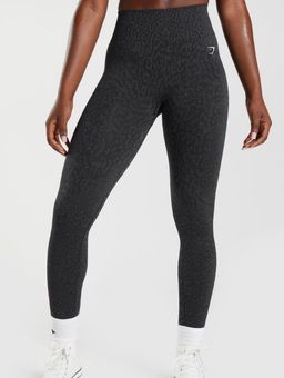 Gymshark Adapt Animal Seamless Leggings Black Size XL - $32 (50