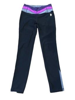 RBX Black Leggings with Purple waistband Size Small - $10 - From