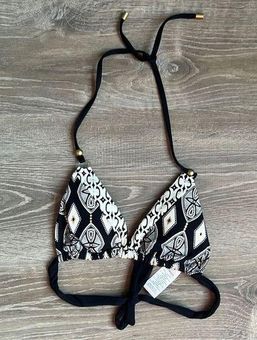 Printed Halter Bikini Top