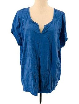 Cacique Lane Bryant Short Sleeve V Neck Sleep Shirt Women s 22 24