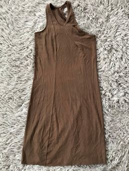 SKIMS Soft Lounge Cut Out One Shoulder Dress in Oxide L Size L