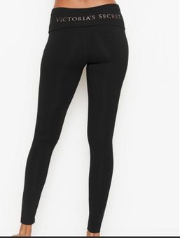 Victoria's Secret Foldover Leggings Black - $85 (15% Off Retail) - From sosa