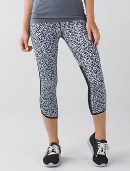 Lulu Lemon high waisted leggings with reflective