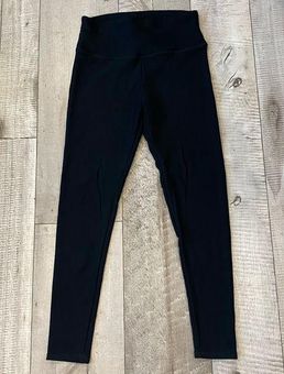 Orvis Black Mid-weight High Rise Fleece Lined Leggings Size L