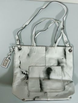 Marble White Crossbody Bag